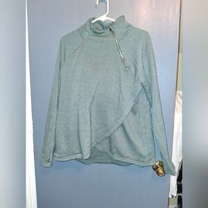 Reebok Green Asymmetrical Pullover